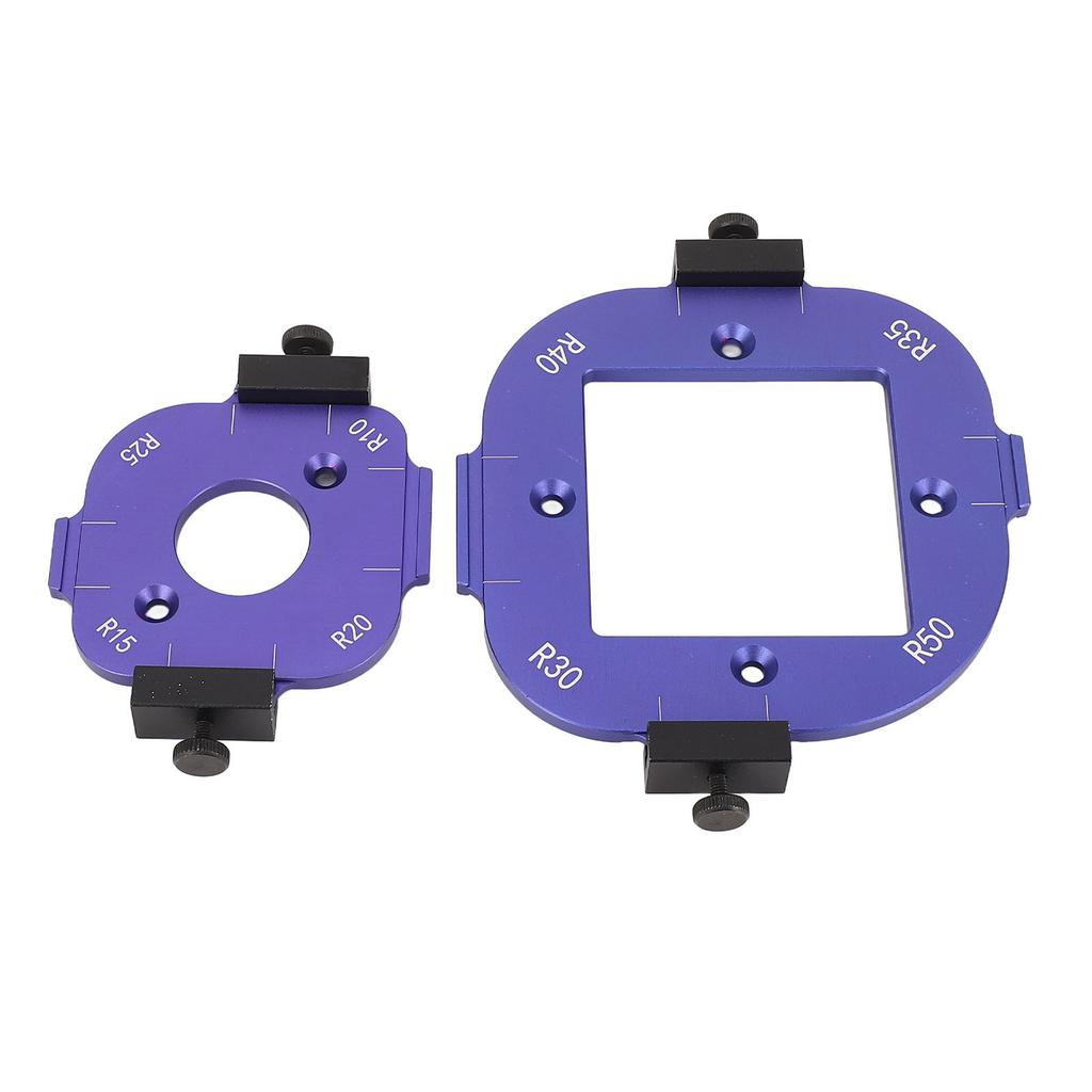 Набор угловых шаблонов с 2 фрезами, радиусный установочный кондуктор, инструменты для резки дуг по дереву R10 R15