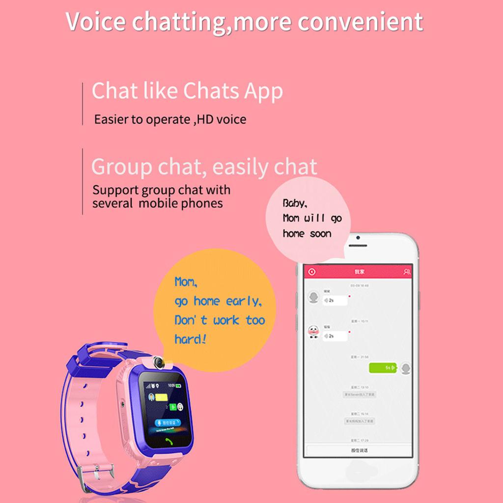 Q12 Детские интеллектуальные часы с функцией позиционирования, водонепроницаемые, 1,4-дюймовый цветной экран, умные часы(синий)