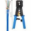 1 Набор Инструмент для обжима Ethernet Обжимной инструмент Cat6 Cat5 Cat5e Разъемы RJ45 Сквозные R11/RJ12 Обычные концы с 50 шт. разъемов