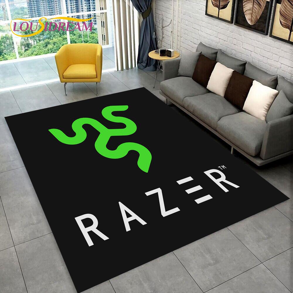 3D Логотип Razer Игра Геймер Змея Ковер Коврик для Дома Гостиной Спальни Дивана Придверный коврик Декор, детский игровой коврик Нескользящий коврик для пола