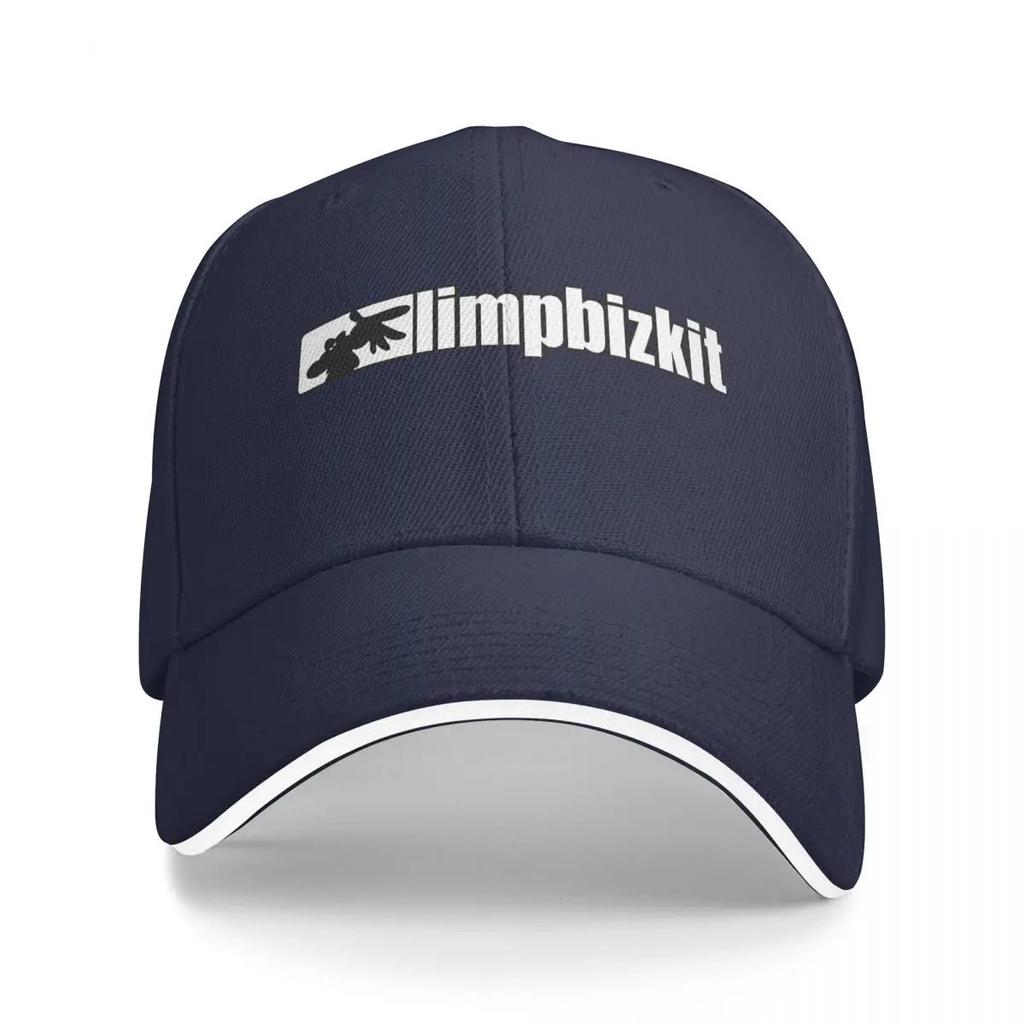 Кепка Snapback Limp Bizkit - Дышащая легкая, черная с белым логотипом и дизайном в виде костей рыбы, машинная стирка, для улицы