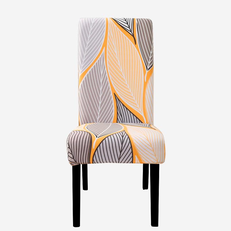 Чехлы на стулья с принтом, эластичные чехлы на кухонные сиденья, эластичные чехлы на стулья из спандекса для столовой, свадебного отеля, банкета, моющиеся, 1 шт.
