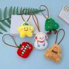 4PCS Handbag Pendant Plush Keychain Unisex Style Gingerbread Man Charm  Xmas Gift