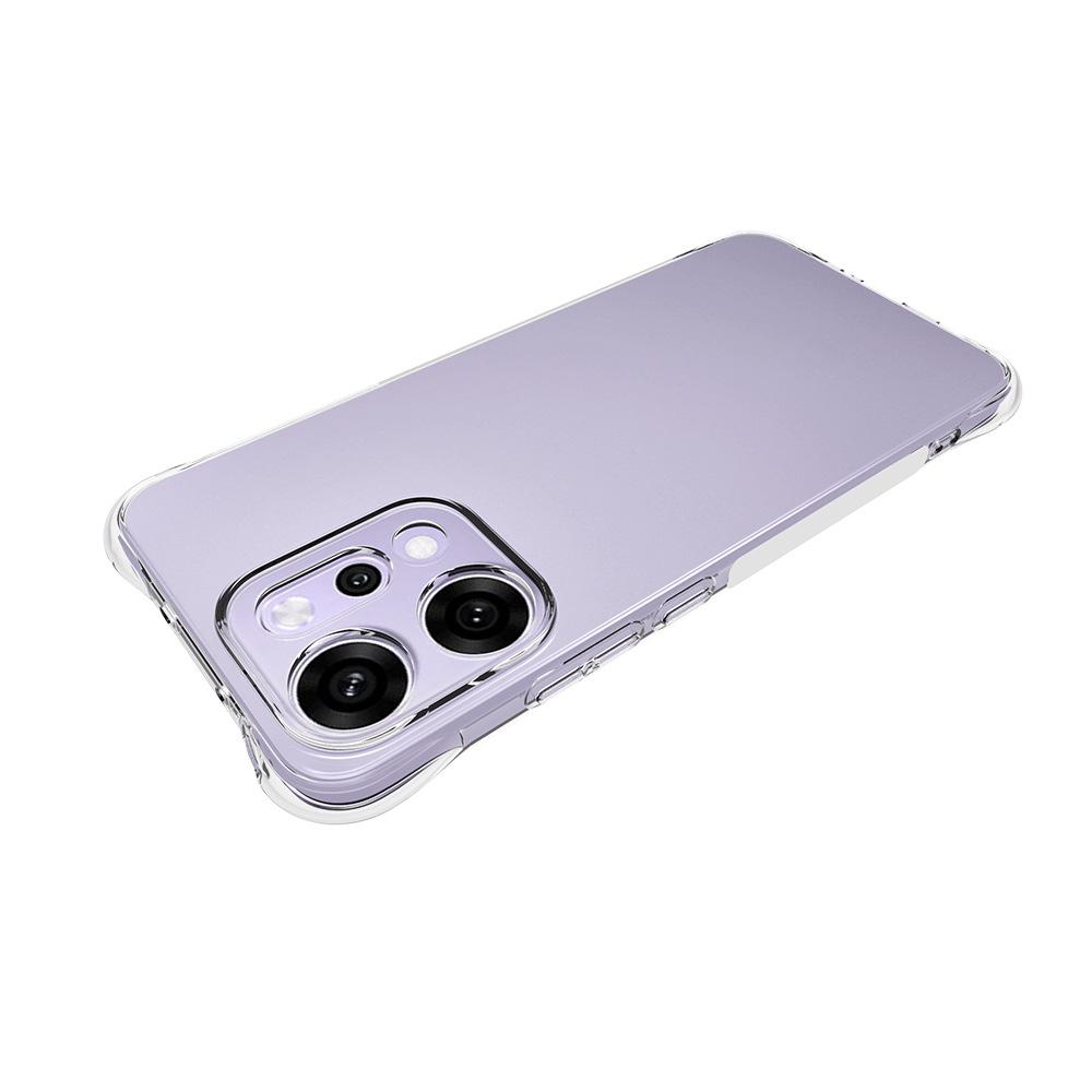 For Oppo Reno14 Pro 5G (Global) Case WANLONFENG WL Series 2.0mm TPU Phone Cover with Tempered Glass Film