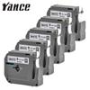 5Packs Compatible Brother Mk 221 Ribbon MK221 M-K221 M221 9MM Black On White Label Tape for Brother P-touch Printer PT-70 PT-80