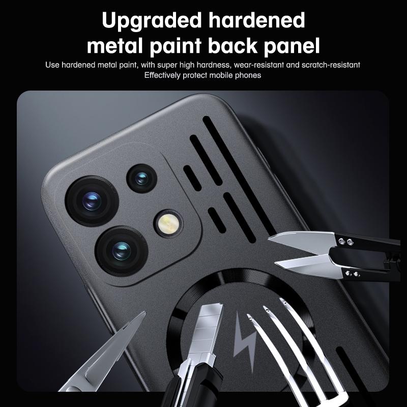 Для чехла Magsafe Для OPPO Reno 16 16Pro Ультратонкий Теплоотвод Магнитная Беспроводная Зарядка Жесткая Крышка Для OPPO Reno16 Pro