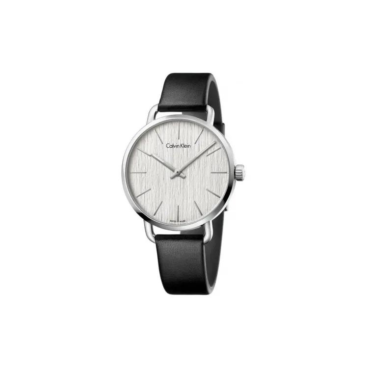CALVIN KLEIN Wrist Watches Quartz Movement Leather Strap 41mm White Dial Men's Watches 30m Water Resistant (Unisex) European US Watches