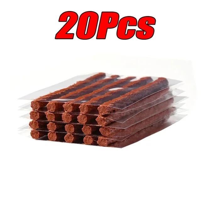 5-50Pc Car Tire Repair Tool Kit with Rubber Strips Tubeless Tyre Puncture Studding Plug Motorcycle Truck Vacuum Tire Repair Tool