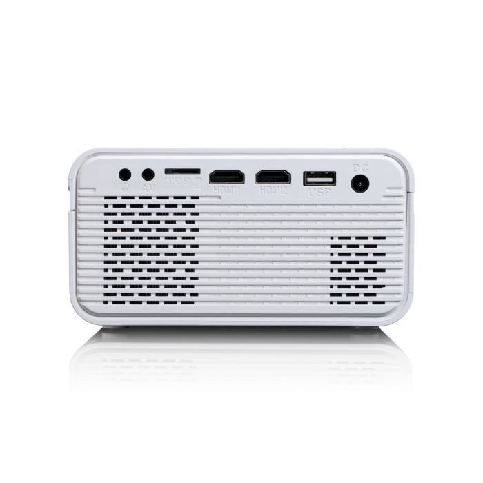 Video Projecteur LCD Haute Résolution, Supporte Le Contenu Full HD 1080P - Lenco - - Blanc