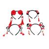 Bow Flower Tassel New Year Headress Hanfu Hair Hoop Chinese Style Hair Band Children's Headband