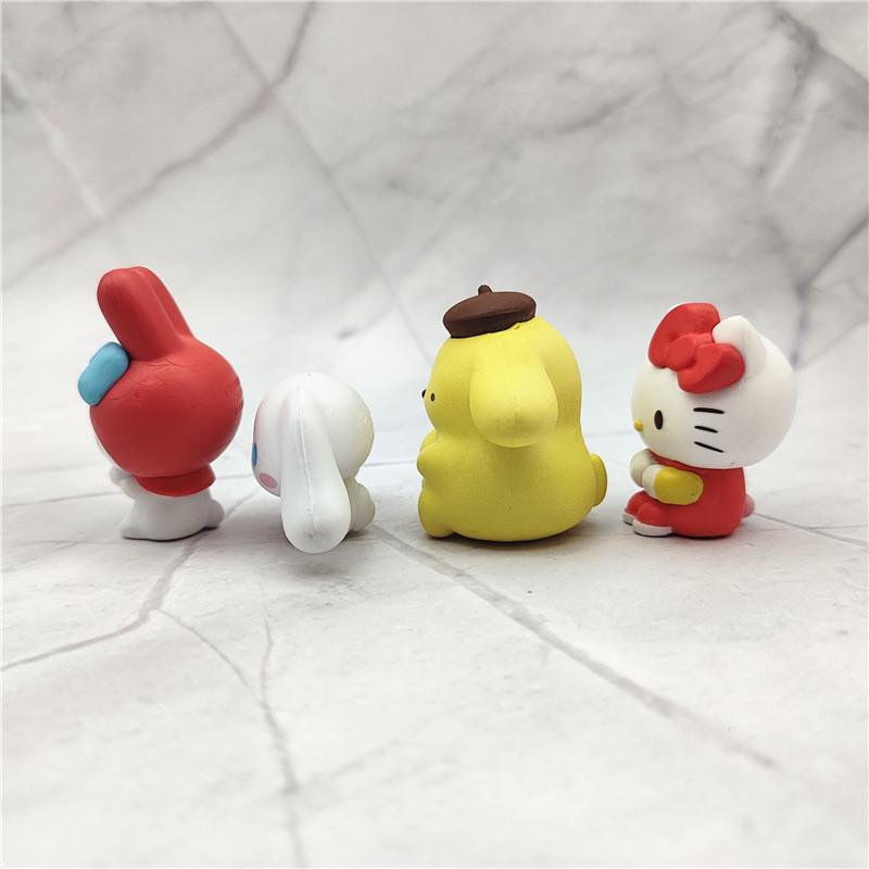 Очаровательная фигурка My Melody из ПВХ, аниме, коллекционная, милый декор для приборной панели автомобиля