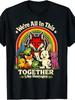 This Humorous Retro Tshirt for Men In Medium Size Features a Black Design That Says We'Re All In Thi