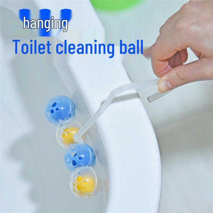 Wall-Mounted Magic Ball Toilet Cleaner: Descaling, Bleaching, and Deodorizing for Fresh Bathrooms