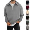 Men's Casual Loose-Fit Collared Shirt With Long Sleeves