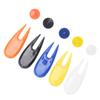 Golf Ball Score Marker Fork Plastic Golf Position Markers Golfer Pitch Repair Divot Tool