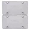2 шт. 12x6 дюймов Прозрачная защитная крышка номерного знака Держатель номерного знака Щиток Универсальная посадка для США