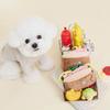 Ins Style Plush Dog & Cat Vocal Wear-resistant Slow Feeding Soothing Chew Toy