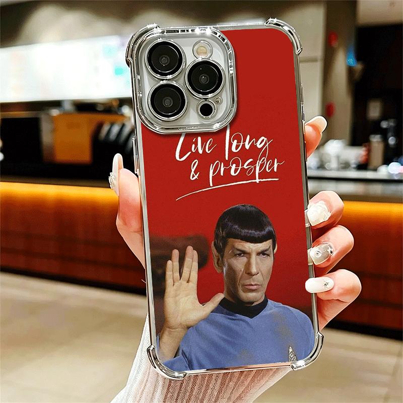 Star Movie T-Trek Soft Phone Case For iPhone 15 16 17 Air 14 Pro Max 16E Plus 13 12 Mini Plating Anti-Fall Fundas