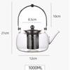 Новый чайник из высокотемпературного боросиликатного стекла большой емкости для приготовления на пару и кипячения, двухцелевой чайник