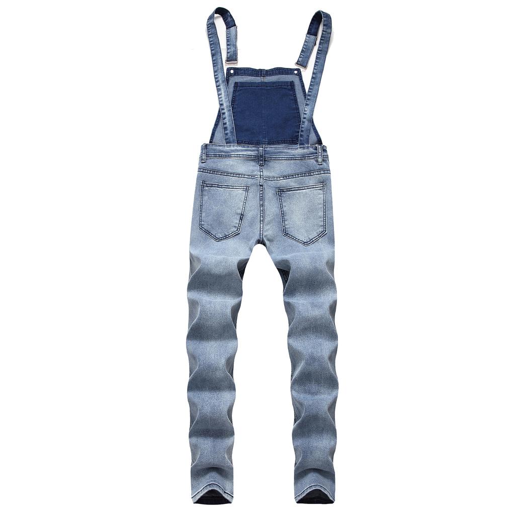 Fashion Men's Denim Overalls Suspenders Men's Jeans New Pants Jumpsuit Tide