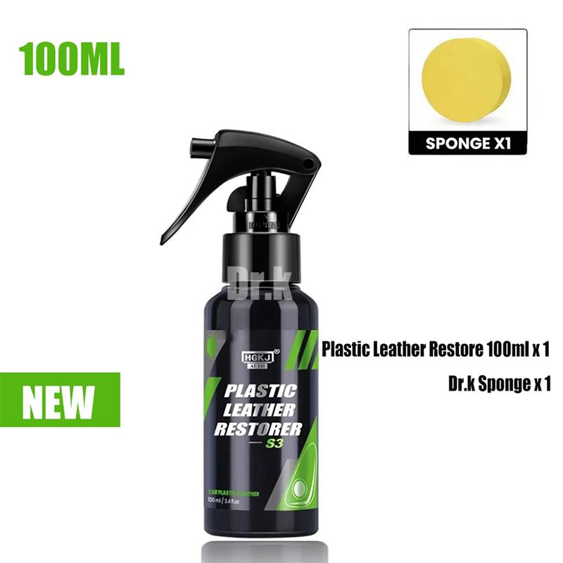 Автомобильный Пластик Кожа Восстановитель Спрей Полироль Очиститель Покрывающий Агент Вернуть к Черному Больше Блеска Средства для Чистки Автомобиля