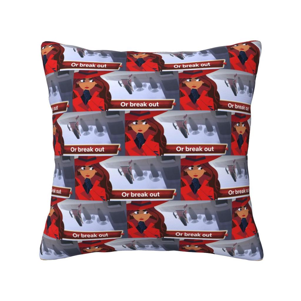 The Animated Series Carmen Sandiego Square Pillowcase Pillow Cover Cushion Decor Comfort Throw Pillow for Home Bedroom