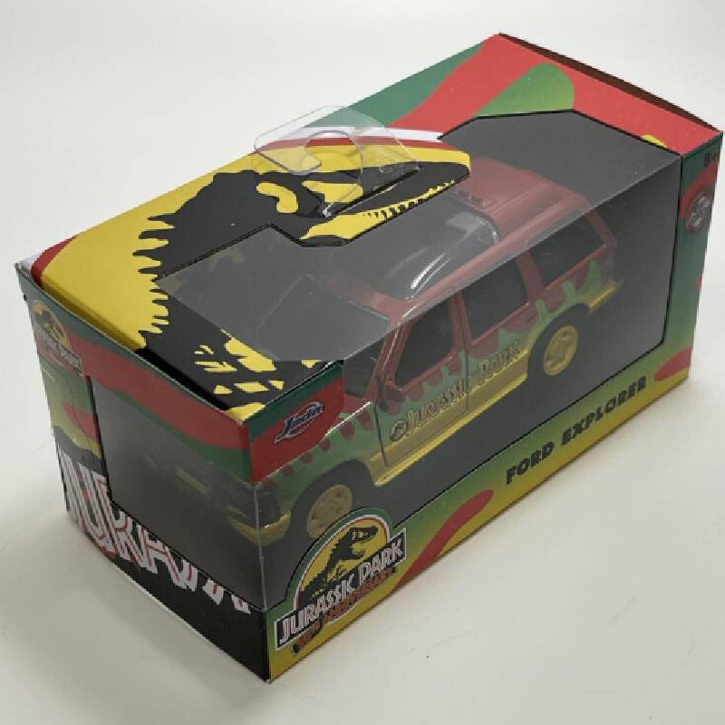 Jurassic Ford Park Explorer Diecast Car Model Toy With Door Opening Effect