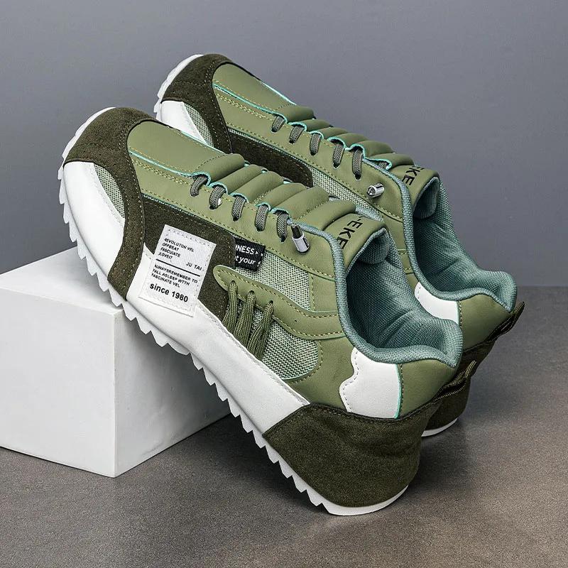 Модный бренд теннис мужские повседневные кроссовки из искусственной кожи мужские туфли на танкетке весна-лето дышащие кроссовки мужские кроссовки для спортзала бег