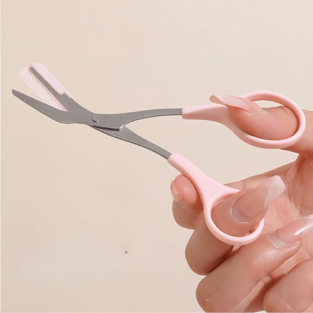 2Pcs/set Eyebrow Clipper/Crescent Eyebrow Trimmer, Safety Blade, Novice Eyebrow Scraper, Men's And Women's Specific Set