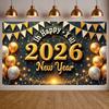 2026 Праздничная витрина Блестящие акценты 2026 Праздничный фон 2026 Витрина мероприятия Цветные шары Фон для вечеринки в честь Нового года
