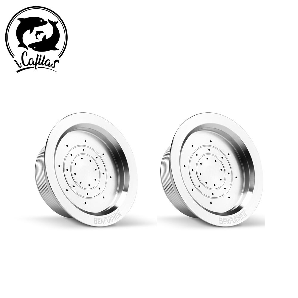 ICafilas для Lavazza A Modo Mio Металлическая многоразовая кофейная капсула из нержавеющей стали Заполняемая фильтр-корзина Кофейник