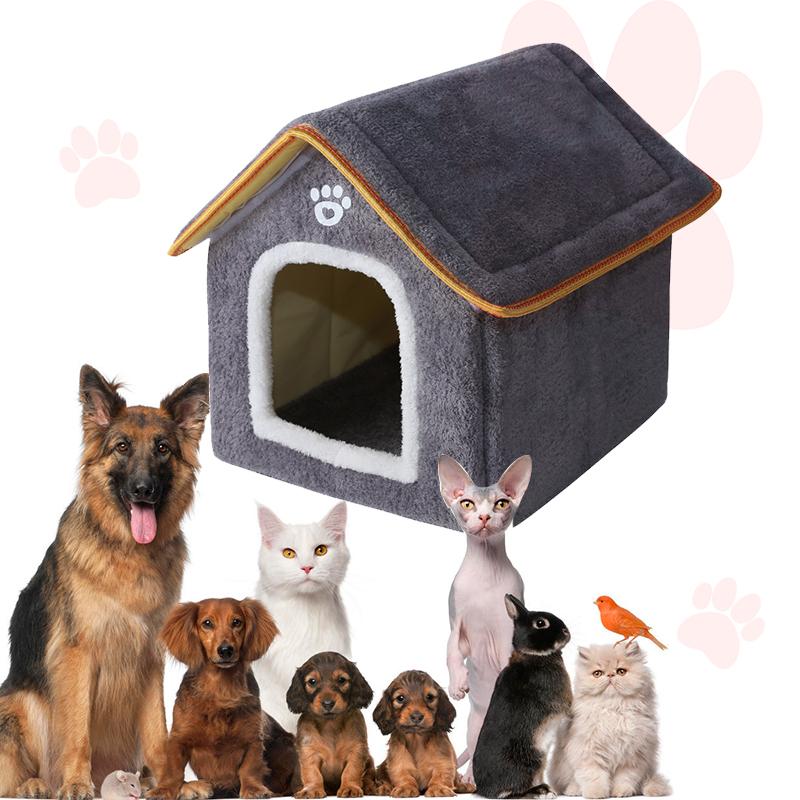 Pet House Removable Washable Cat House Puppy Cave Sofa Pet Bed House For Extra Small Dogs And Small And Medium Cats