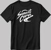 Sunset Curve Julie And The Phantoms S.Sleeve White-Black Men/Women T Shirt K954