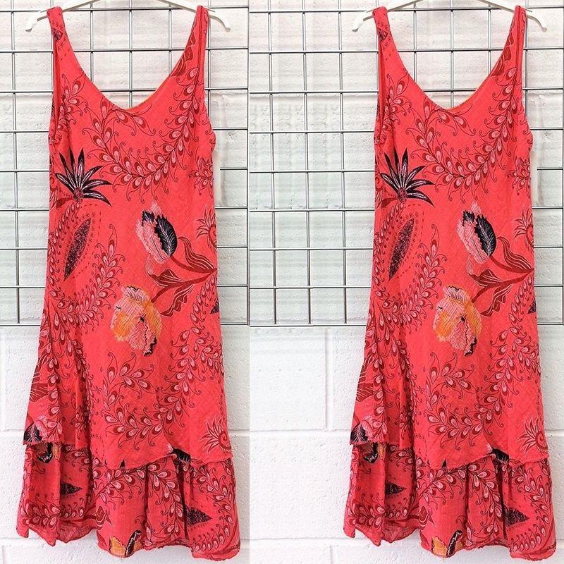 Премиальное качество Женский летний повседневный сарафан-свинг без рукавов Бохо туника для больших размеров Элегантность