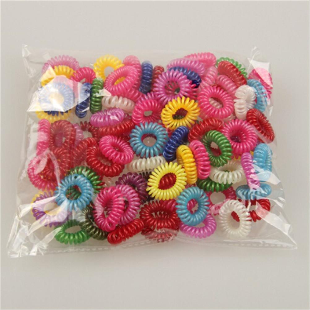 10 Pcs Plastic Hair Ties Spiral Hair Ties No Crease Coil Hair Tie Ponytail
