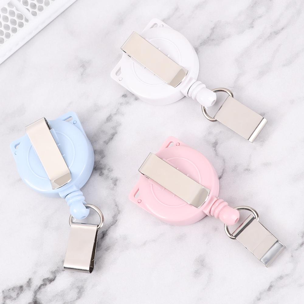 1pc Unisex Anti-Lost Clip Office Supplies Lanyards Nurse ID Name Card Badge Holder Key Ring