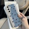 Чехол-книжка с бантом INS для Samsung A57 A37 A56 A16 A17 A55 A36 A53 A35 A34 A06 A07 A26 A05S S25 S26 Ultra S24 FE S23 Кожаная обложка