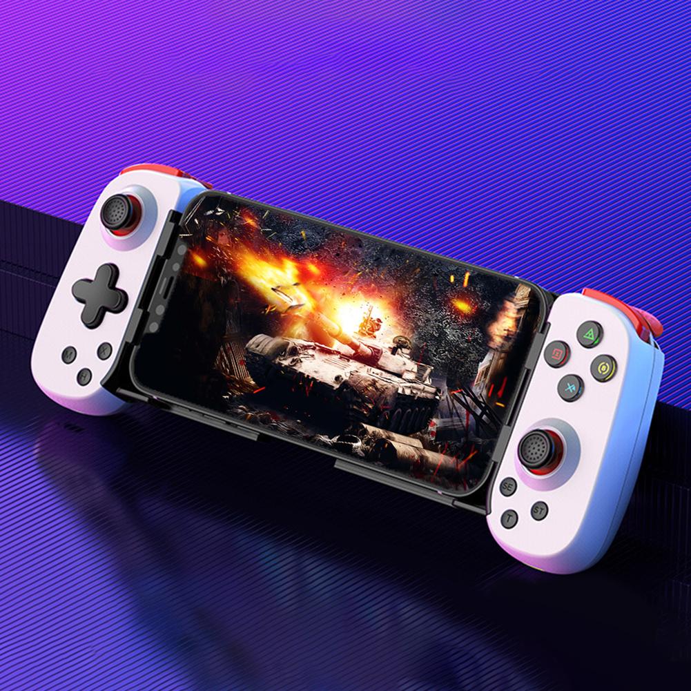 Выдвижной игровой джойстик BT Dual Vibration Wireless Растягивающийся геймпад Игровая консоль Беспроводная ручка для Android/iPhone
