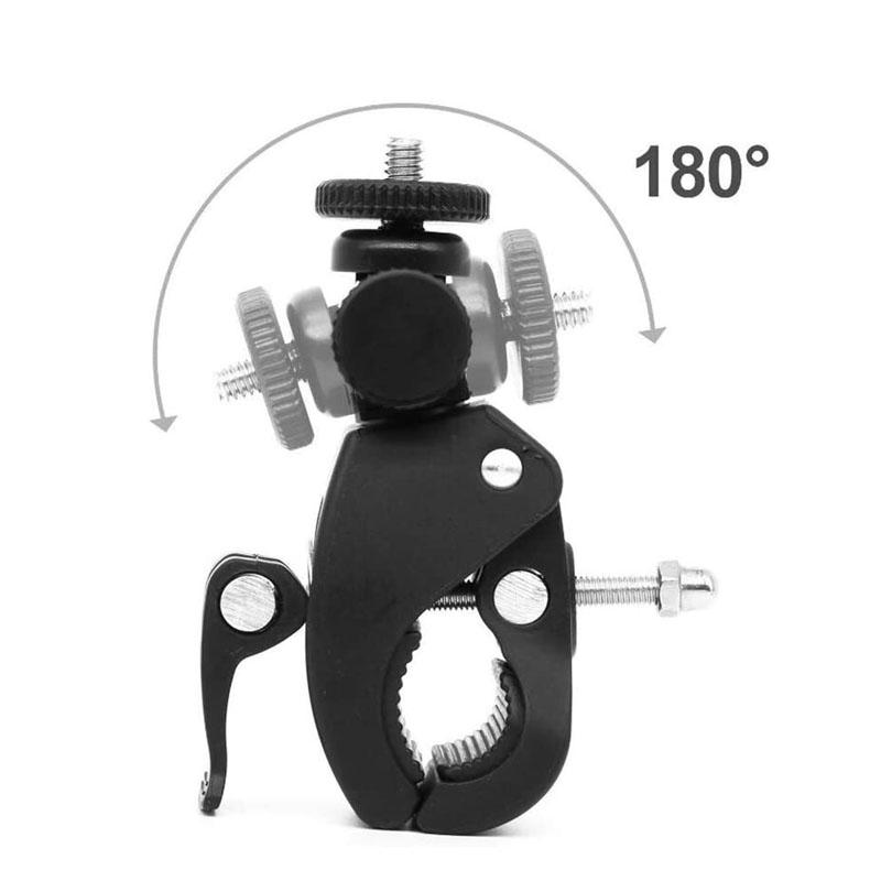 ERIKOLE For Gopro Hero 11 10 9 8 7 6 5 4 Black Bicycle Motorcycle Handlebar 360 Degree Tripod Mount for YI 4K SJCAM Accessories