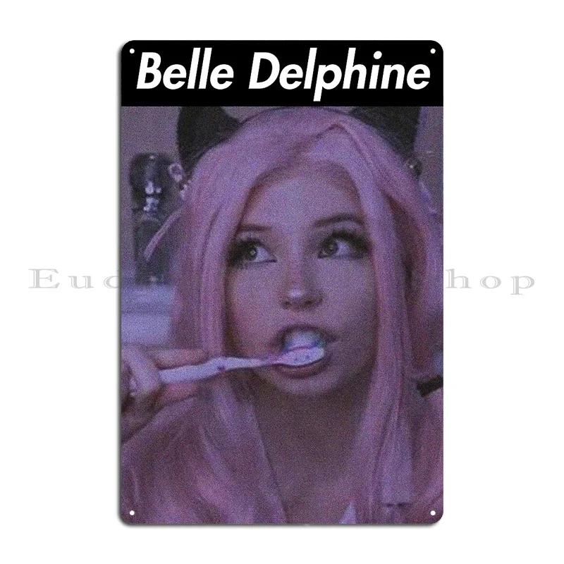 Belle Delphine Gamer Girl Metal Sign Bar Cave Wall Decor Wall Mural Cinema create Tin Sign Poster