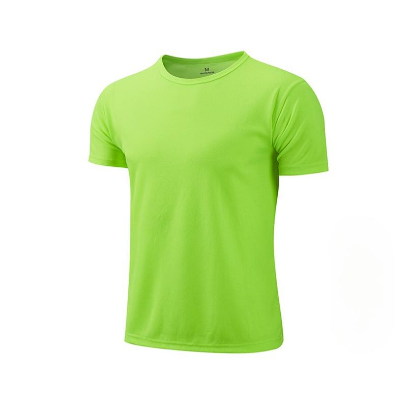 Summer Round Neck T-shirt Quick Dry Clothes Work Clothes Short-sleeved T-shirt