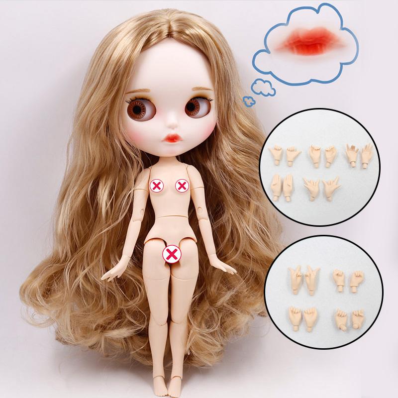Кукла ICY DBS Blyth Нет. 4 изогнутые губы, матовое лицо на заказ с бровями, тело 1/6 bjd, аниме
