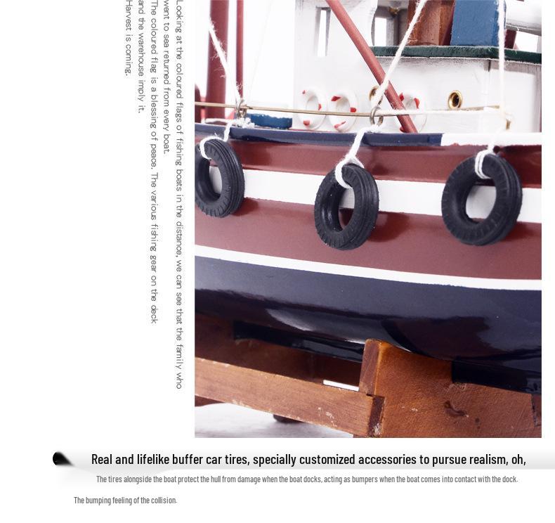 Модель парусной лодки ручной работы из дерева - Декоративное ремесло "Гладкое плавание", Подарок на день рождения