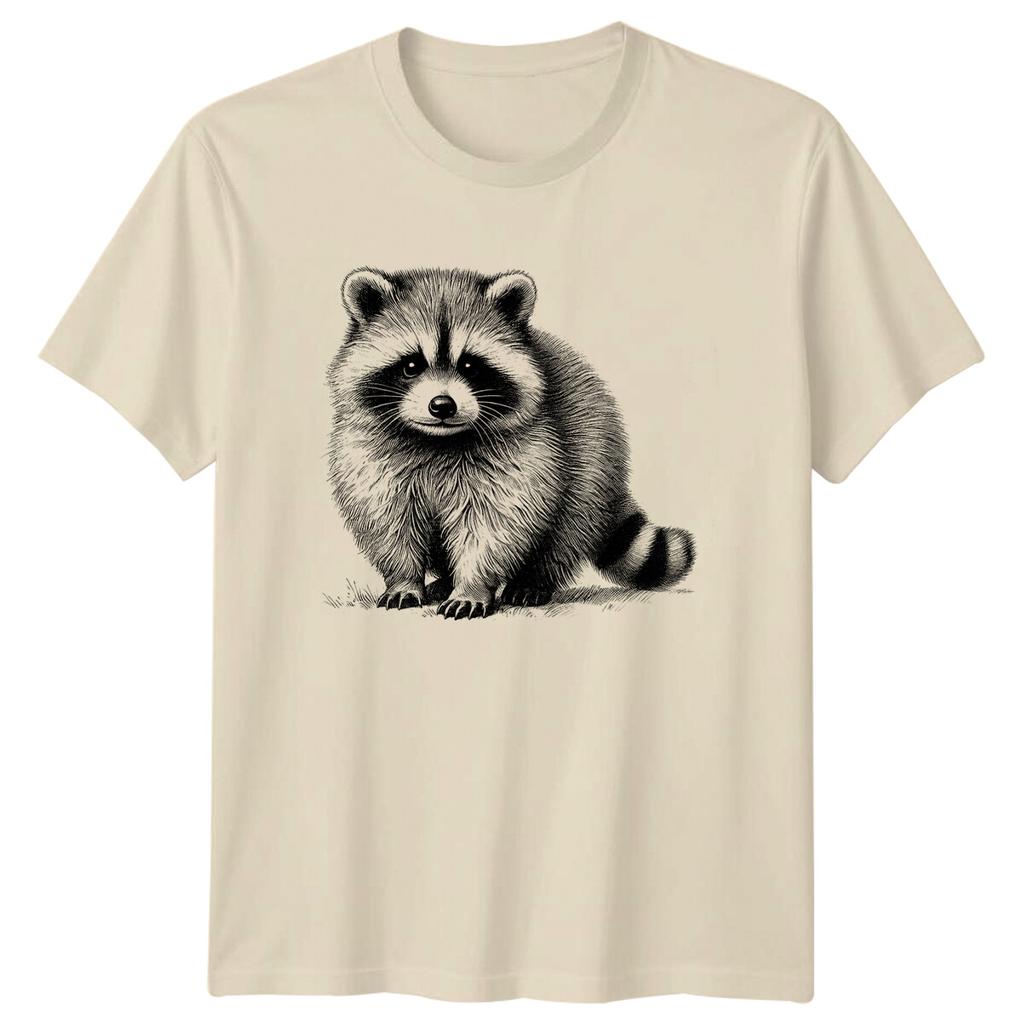 Cute Raccoon Animal Graphic Line Art Raccoon Lovers TShirt