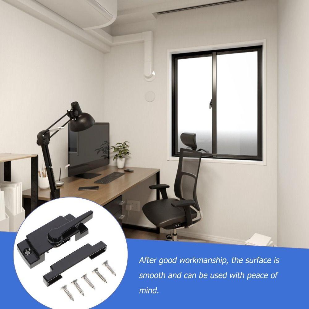 Black Color Cam Action Mounting Base Security Sash Locks Anti-Theft Hardware Sliding Windows