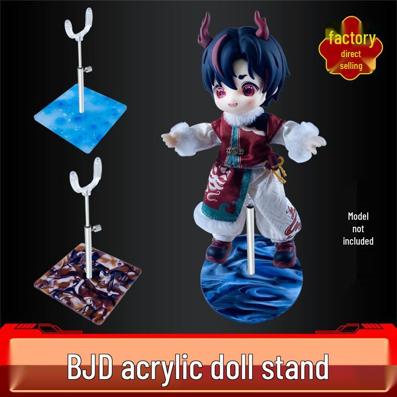 Регулируемая акриловая подставка по высоте для кук BJD 1/12