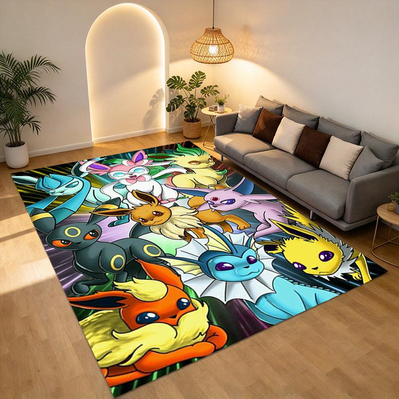 Eeveelution Living Room Nonslip Area Rug Soft Carpet For Bedroom Game Playroom Sofa Office Home Decor Doormat Christmas Gift C9302281