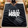 Flannel BlanketLinkin Park Warm Soft Throw Blanket for Indoor Sofa Bed Living Room Use