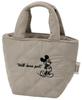 Skater Lunch Bag for Jar, Quilted, Insulated, Disney Mickey Mouse, Simple Logo, KKLB1-A