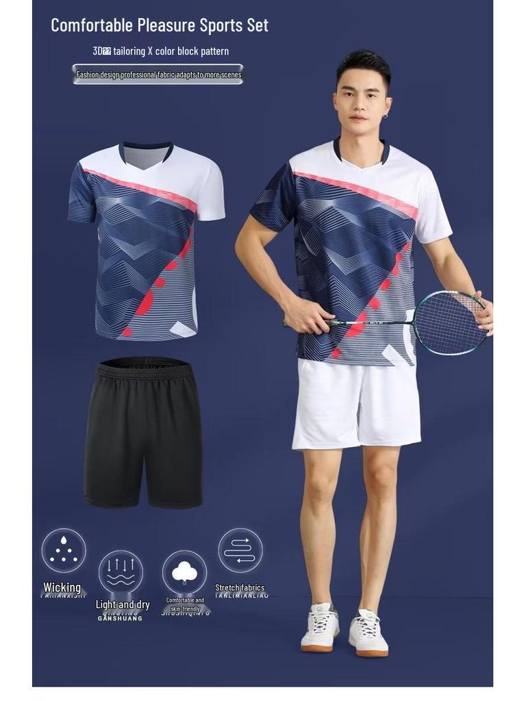Unisex Quick-Dry Badminton & Tennis Summer Jersey Set